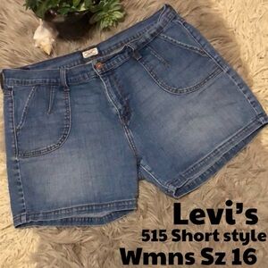 Wmns Levi’s Shorts-515 Short-Sz 16-Cotton